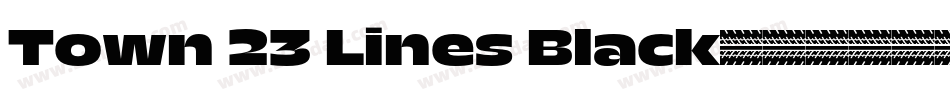 Town 23 Lines Black字体转换